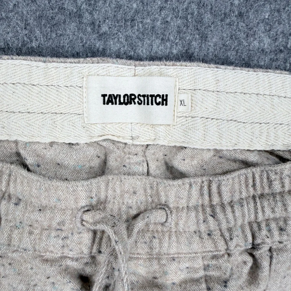 Taylor Stitch Apres Pant Oat Donegal XL Mens Relaxed Fit Organic Cotton 2407BPOD